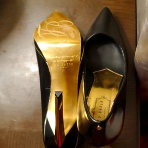 Ted Baker Gold Heel Pumps